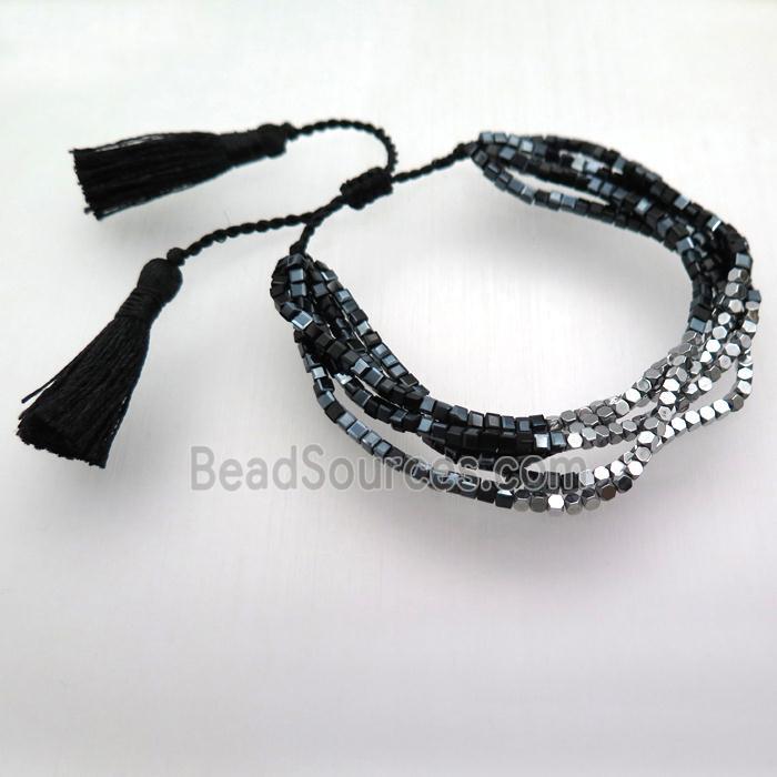 handmade bracelet with crystal glass, Adjustable