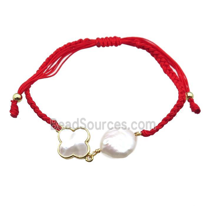 handmade bracelet with pearl