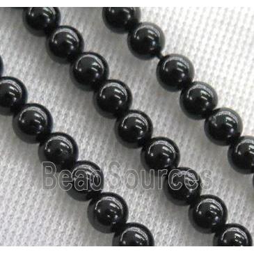 round Black Spinel Bead