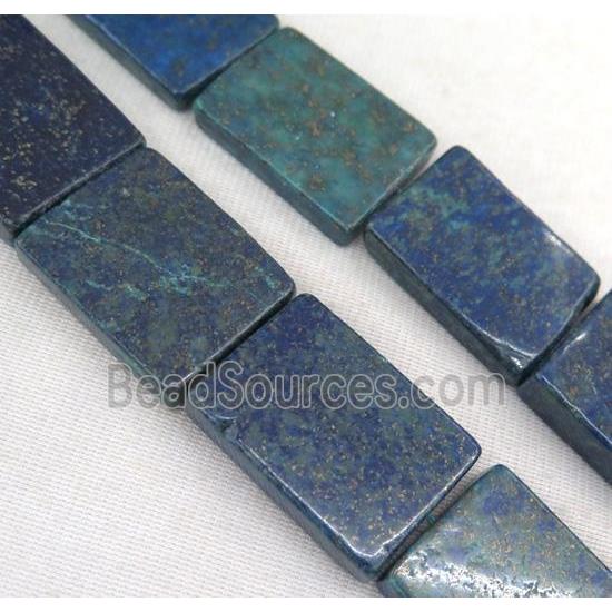 Azurite beads, rectangle