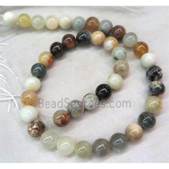 Chinese HuaXiu Jade Beads, round