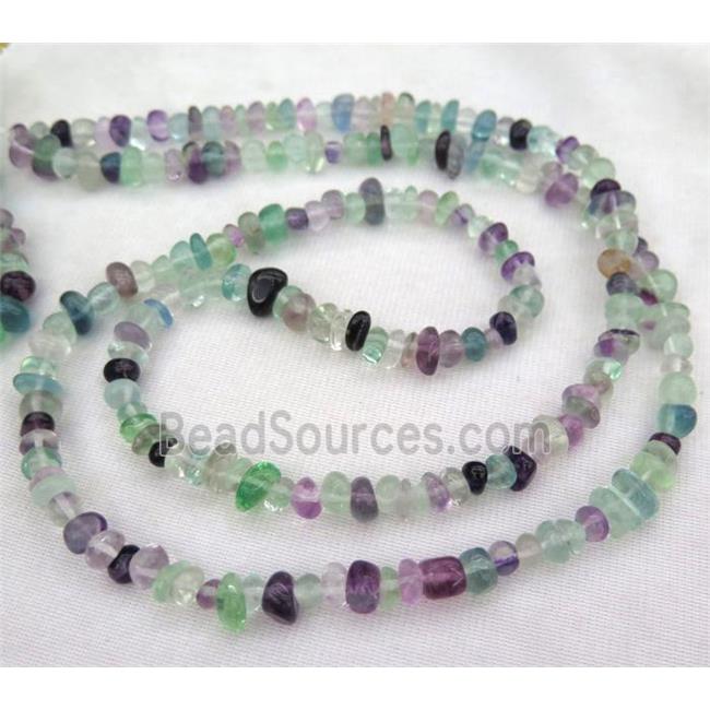 Fluorite chip beads, freeform