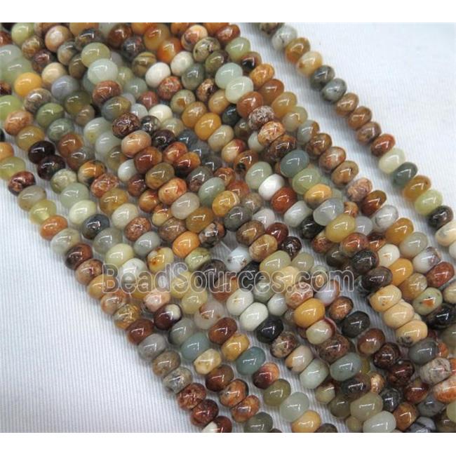 Chinese HuaXiu Jade beads, rondelle