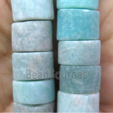 matte Amazonite bead, heishi, green