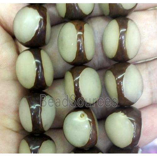 Bodhi wood beads, triangle