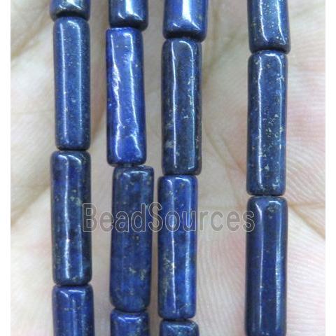 blue Lapis Lazuli tube beads