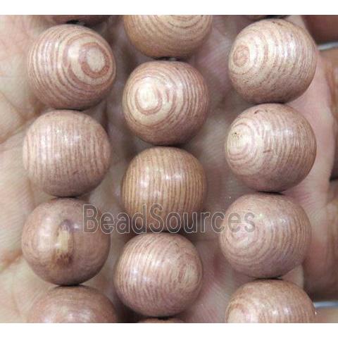 round Redwood rosery beads