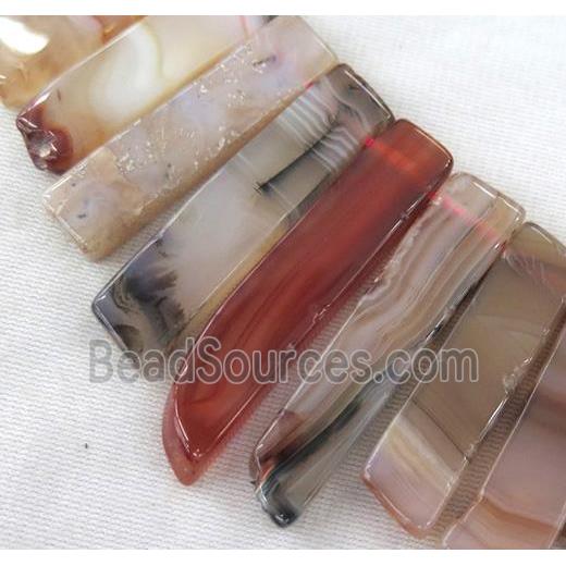 agate stick beads