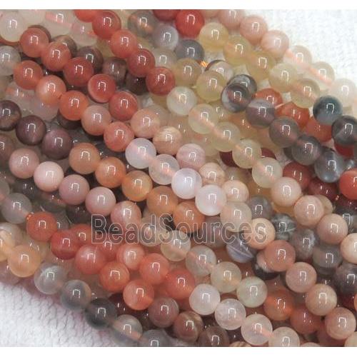 mix moonstone beads, round