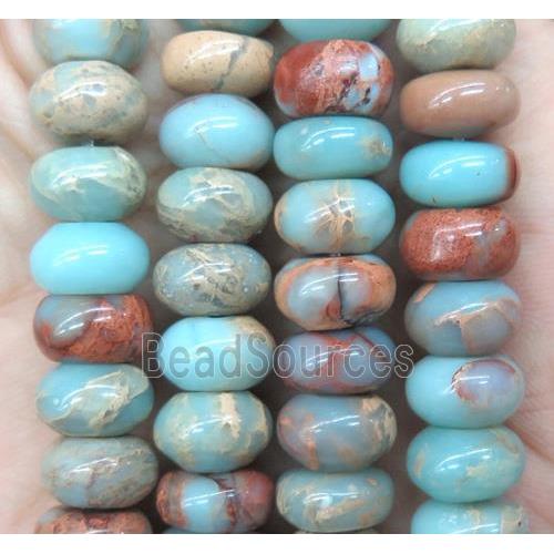 natural Imperial Jasper beads, rondelle, A grade