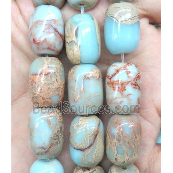 natural Imperial Jasper barrel beads, A grade