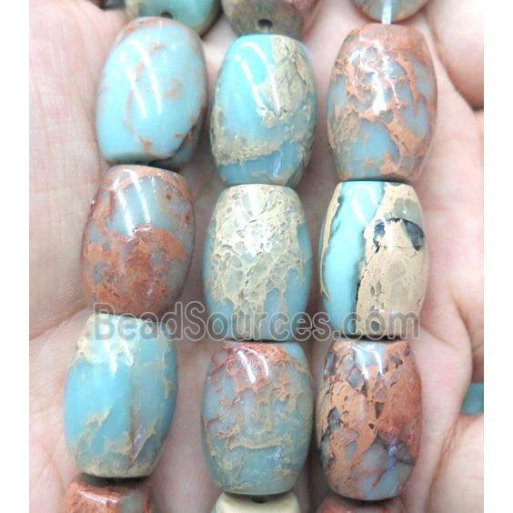 natural Imperial Jasper barrel beads, A grade