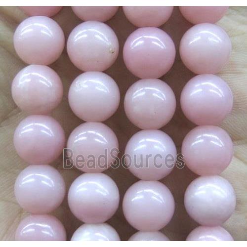 round pink Opal Jasper Beads