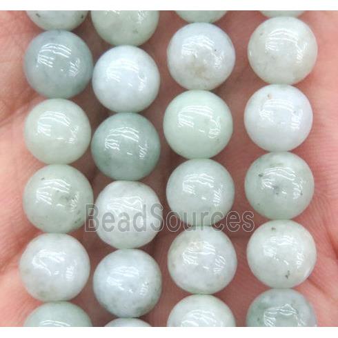 round Burmese Chrysoprase beads