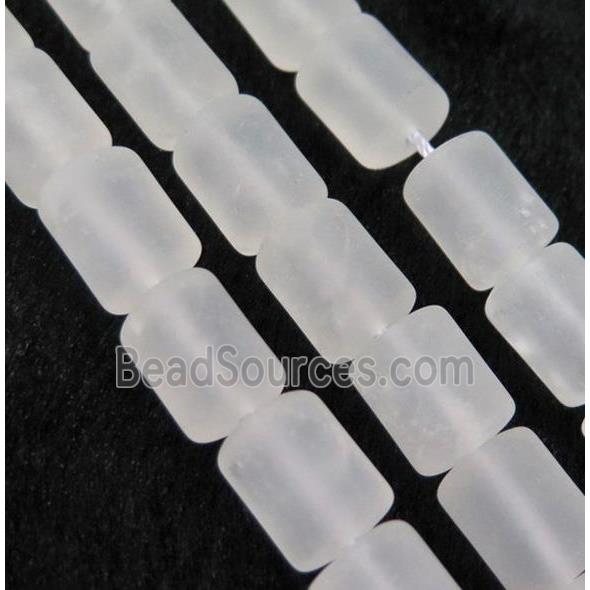 matter clear quartz beads, 3faces tube