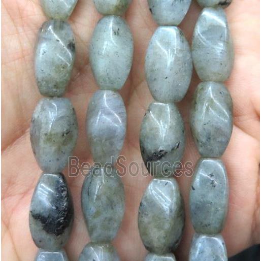 Labradorite twist beads, B-grade