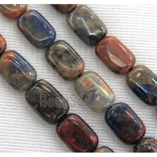 Orange Sodalite beads, rectangle