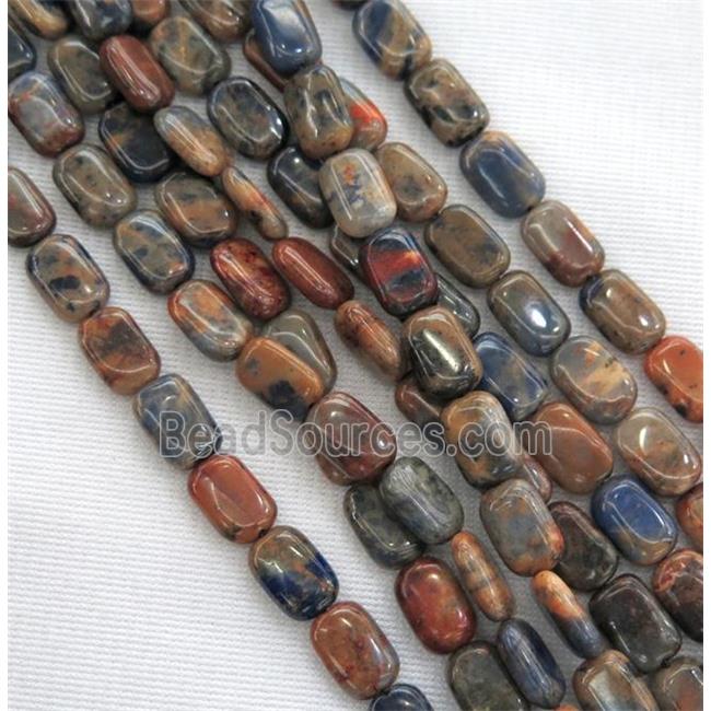 Orange Sodalite beads, rectangle