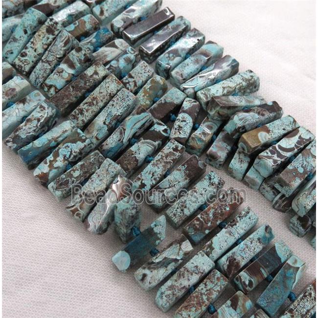 blue Ocean Jasper beads collar, tube