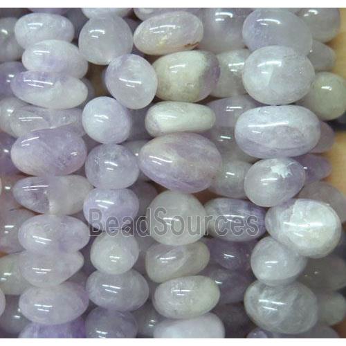 purple Chalcedony chip bead, freeform