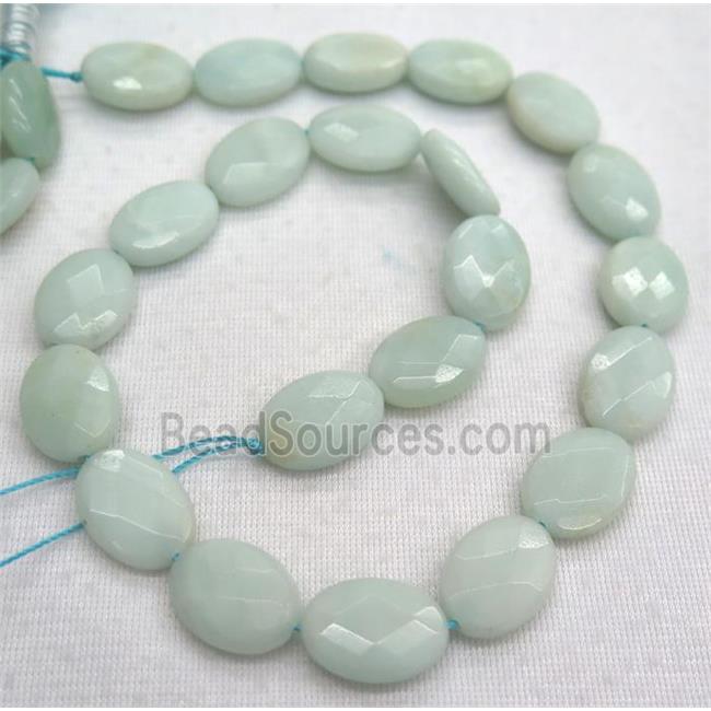 faceted Amazonite oval beads, A grade