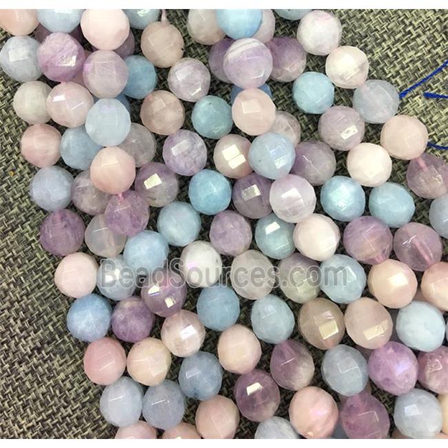 Morganite Beads, Pumpkin, faceted round