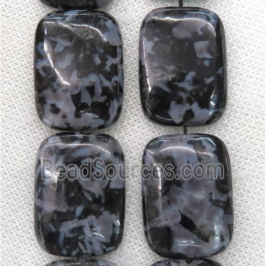 Black Feldspar Beads Rectangle