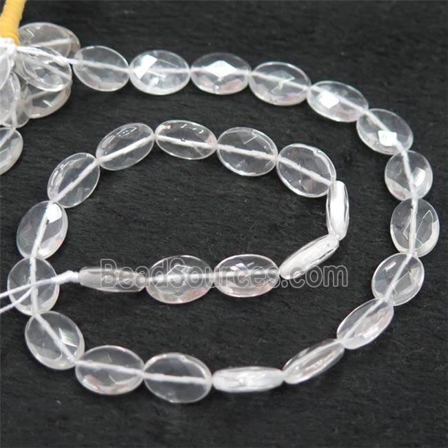 Clear Quartz oval beads, faceted