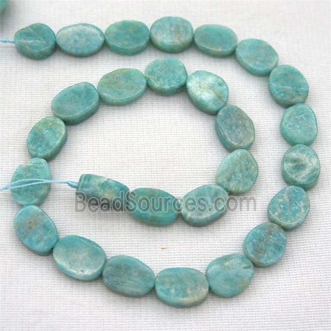 green Amazonite beads, matte, freeform