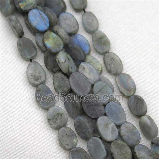 Labradorite beads, matte, freeform