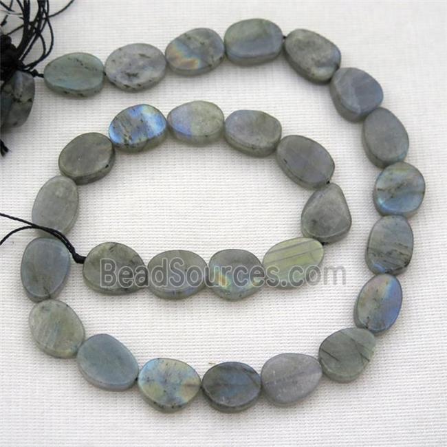 Labradorite beads, matte, freeform