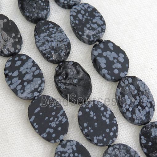 snowflake Jasper oval beads, rough