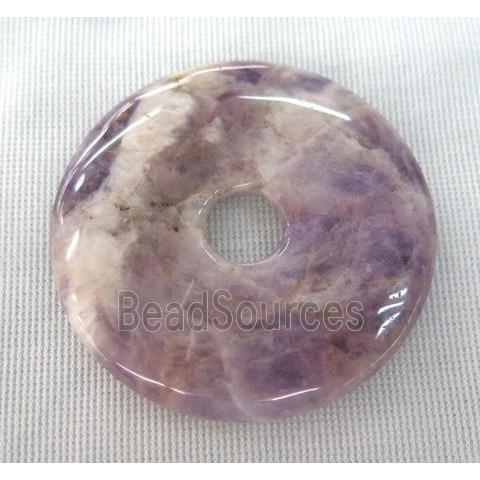 dogtooth Amethyst donut pendant