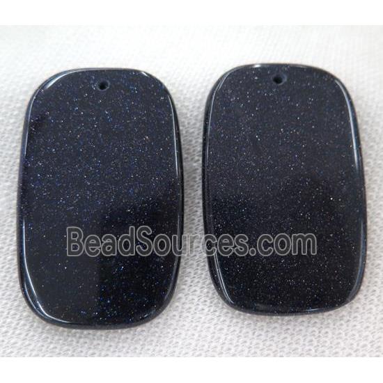 blue sandstone pendant, rectangle