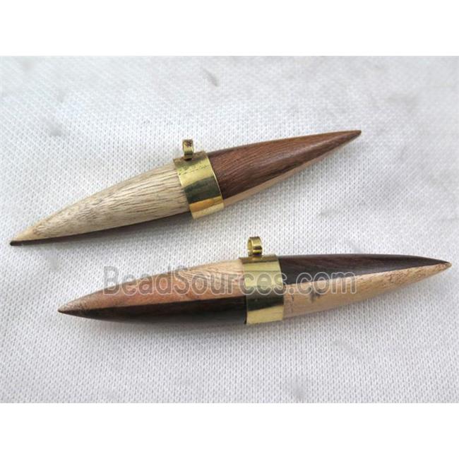 sandalwood bullet pendant