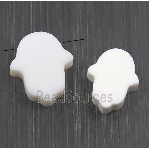 white Porcelain hamsahand pendant