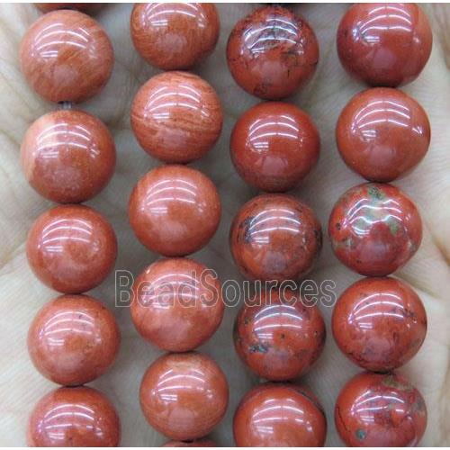 round Red Jasper Beads, grade A