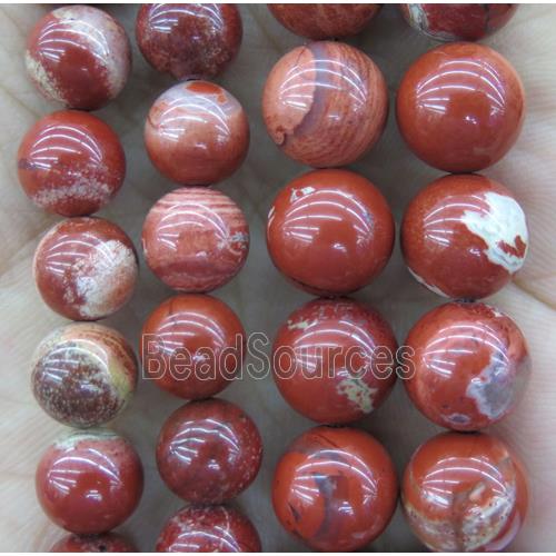 capuccino Red Jasper beads, round