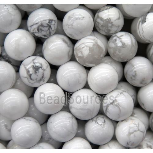 round White Howlite turquoise beads