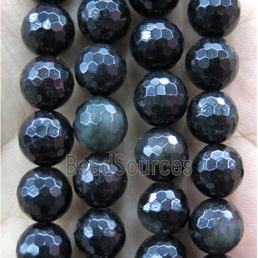 Mahogany Obsidian Beads, faceted round