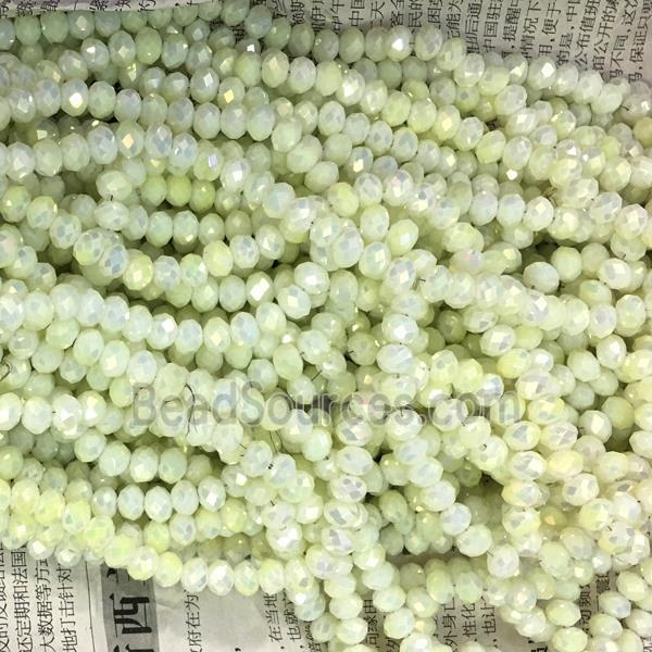 chinese crystal glass beads, faceted rondelle