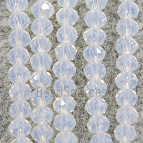 opalite chinese crystal glass beads, faceted rondelle