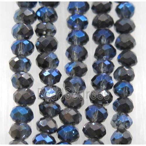 chinese crystal glass bead, faceted rondelle