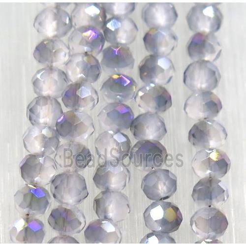 chinese crystal glass bead, faceted rondelle