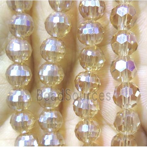 chinese crystal bead, faceted round