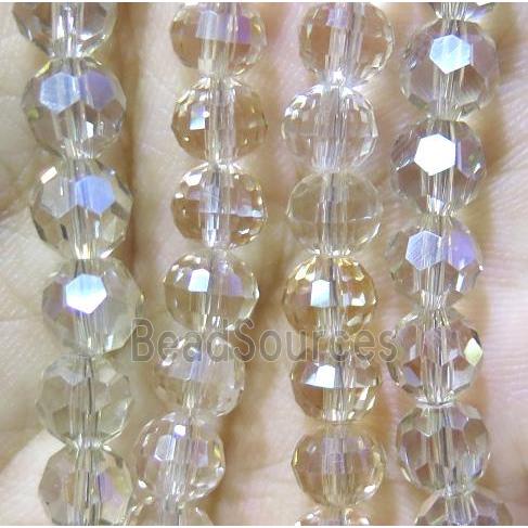 chinese crystal bead, faceted round