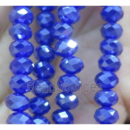 Chinese crystal glass bead, faceted rondelle