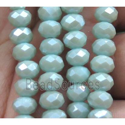 Chinese crystal glass bead, faceted rondelle