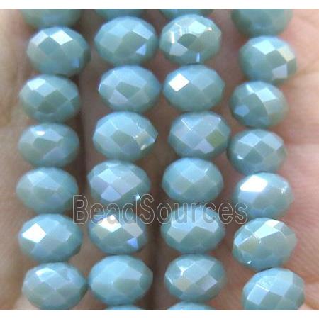 Chinese crystal glass bead, faceted rondelle