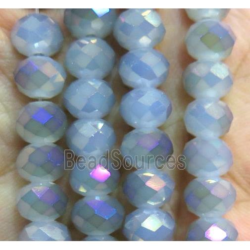 Chinese crystal glass bead, faceted rondelle